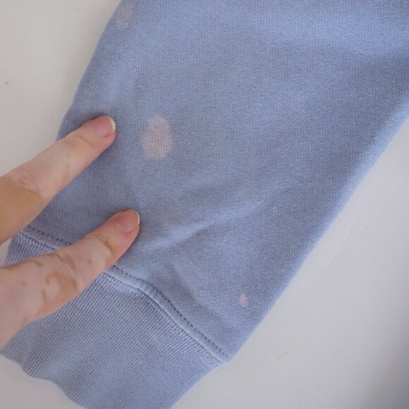 Vintage Basic Editions Blue Cat Birdhouse Embroidered Sweatshirt Cottagecore M - Picture 9 of 10